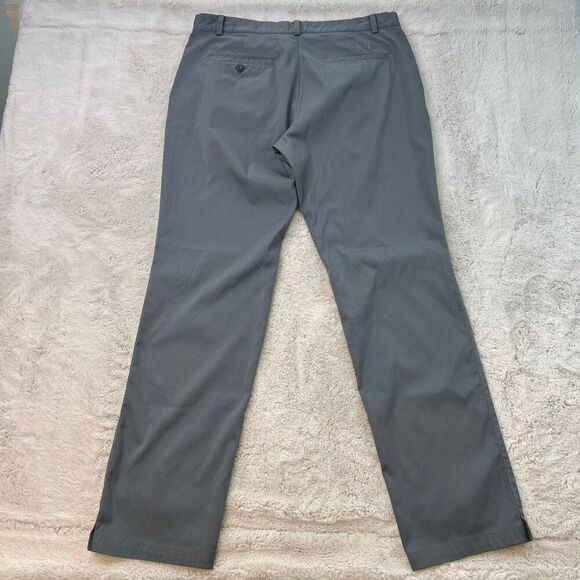 Nike Dri Fit Golf Pants Mens 36x34 Gray Grey Stretch Performance Chino Wicking - Picture 7 of 8